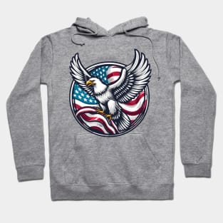 USA Flag Eagle Hoodie